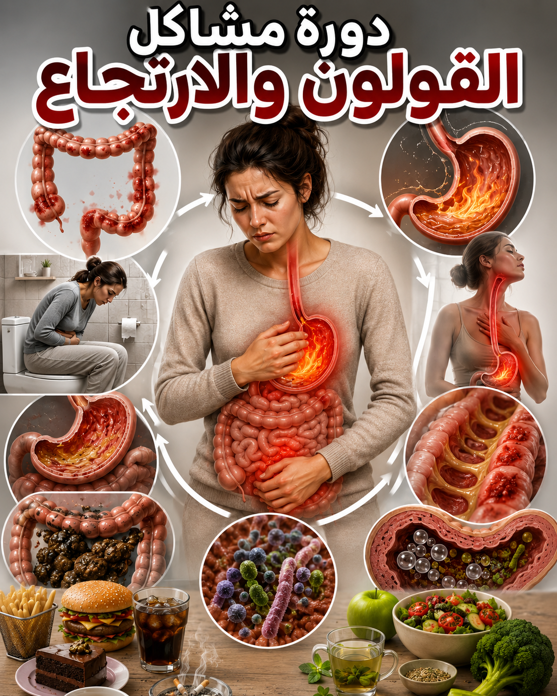 دورة مشاكل القولون والارتجاع والكولسترول والضغط