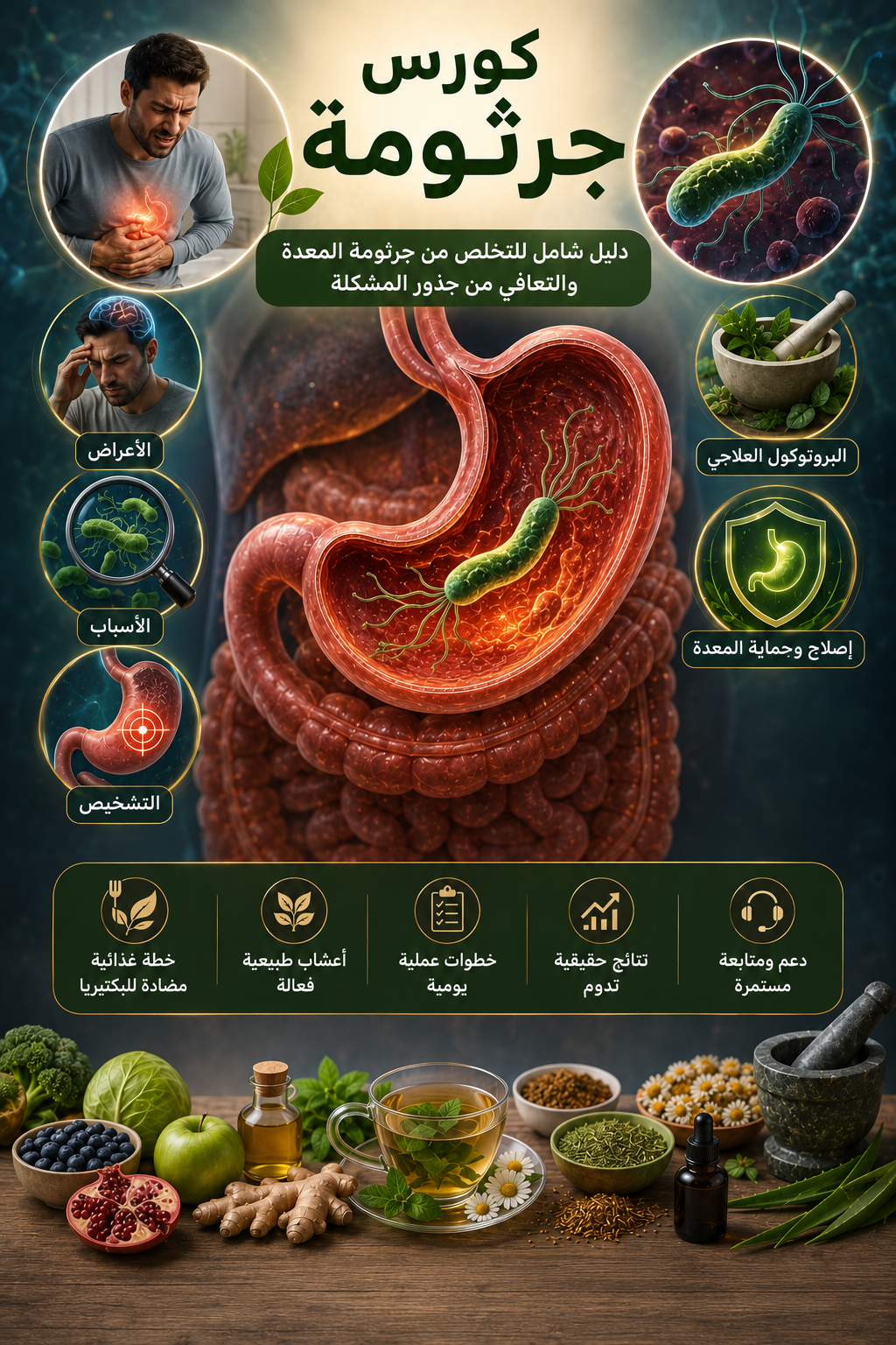 كورس جرثومة المعدة